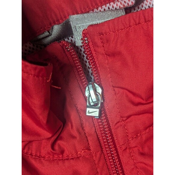 Vintage Nike Windbreaker Pullover Red 1/4 Q Zip Jacket Adult Large Vented 90's - Picture 7 of 11
